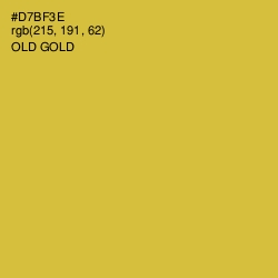 #D7BF3E - Old Gold Color Image